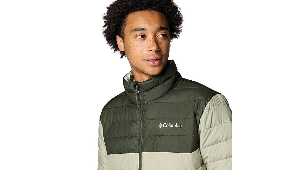 Columbia Powder Lite II Jacket - Mens, Safari/Greenscape, L, 2086961-348-L