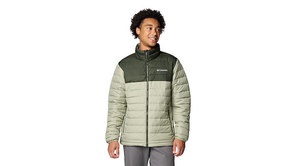 Columbia Powder Lite II Jacket - Mens, Safari/Greenscape, L, 2086961-348-L