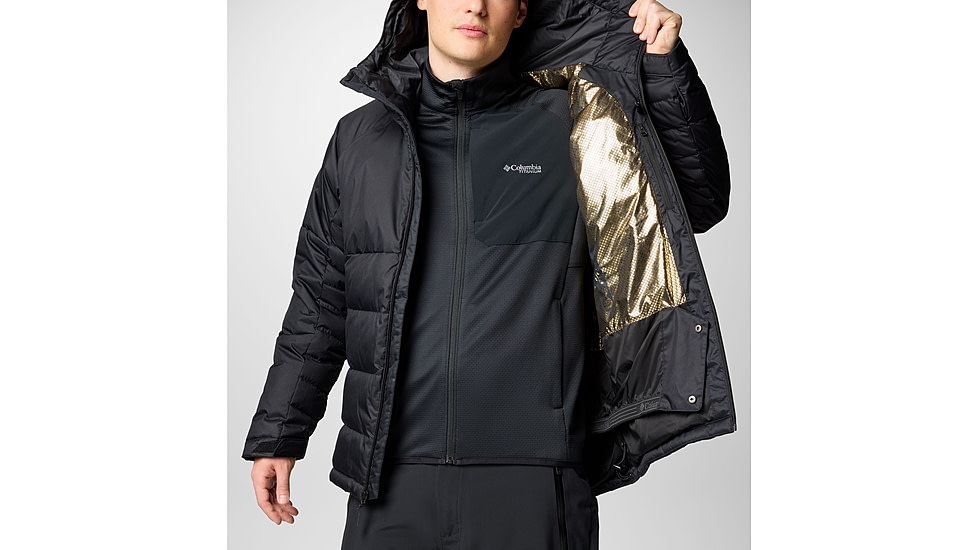 Columbia Roaring Fork II Down Jacket - Mens, Black, Large, 2087341010-L