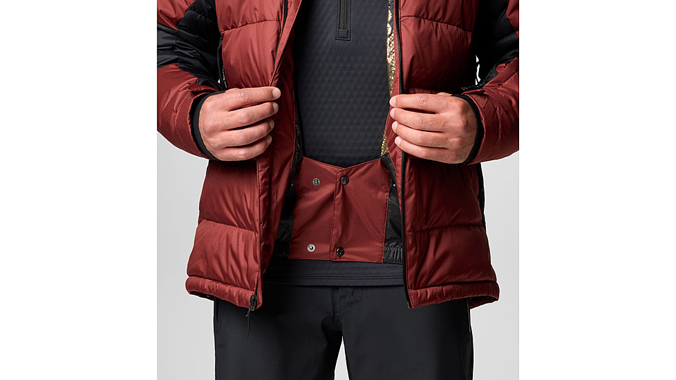 Columbia Roaring Fork II Down Jacket - Mens, Spice/Black, Small, 2087341681-S