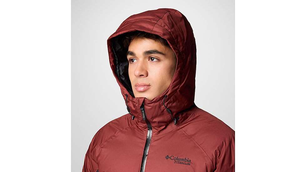 Columbia Roaring Fork II Down Jacket - Mens, Spice/Black, Small, 2087341681-S