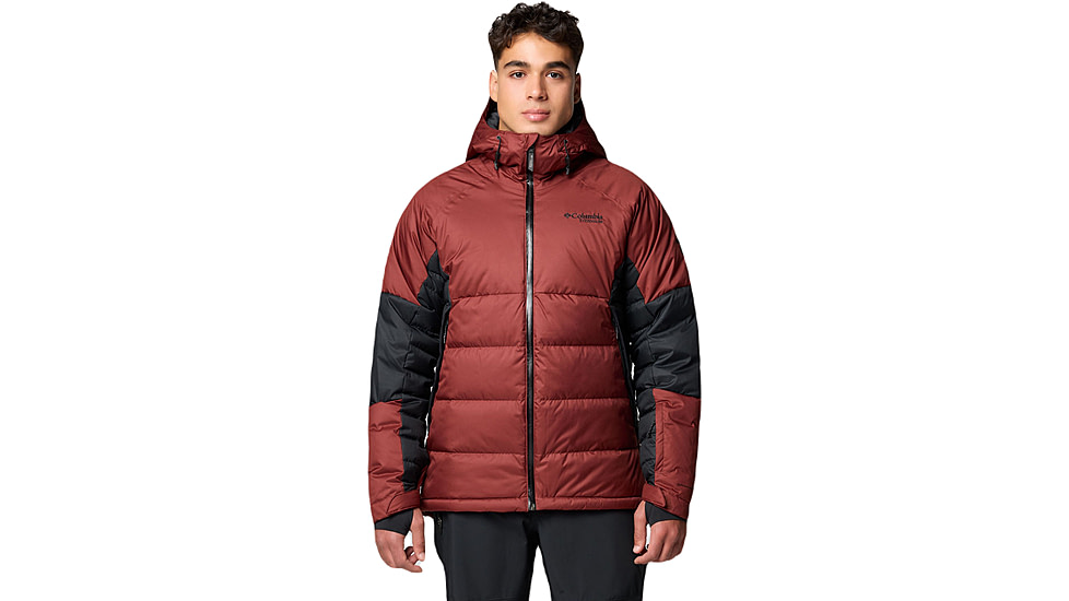 Columbia Roaring Fork II Down Jacket - Mens, Spice/Black, Small, 2087341681-S