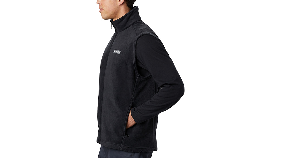 Columbia Steens Mountain Fleece Vest - Mens, Black, S, 1639261-010-S