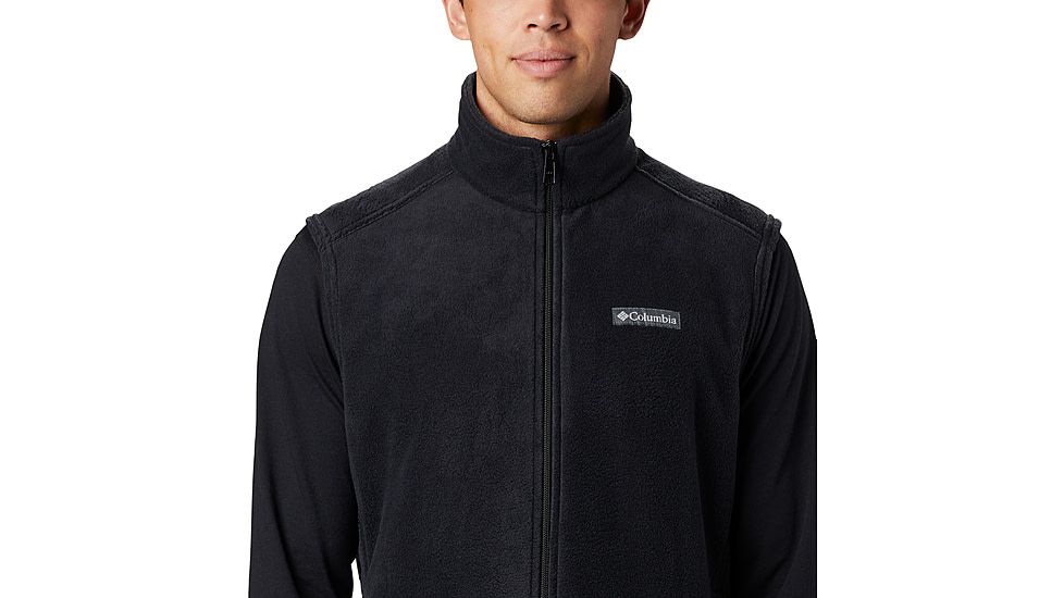 Columbia Steens Mountain Fleece Vest - Mens, Black, S, 1639261-010-S