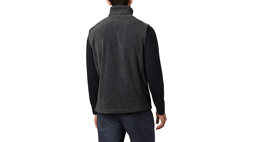Columbia Steens Mountain Fleece Vest - Mens, Charcoal Heather, S, 1639261-030-S