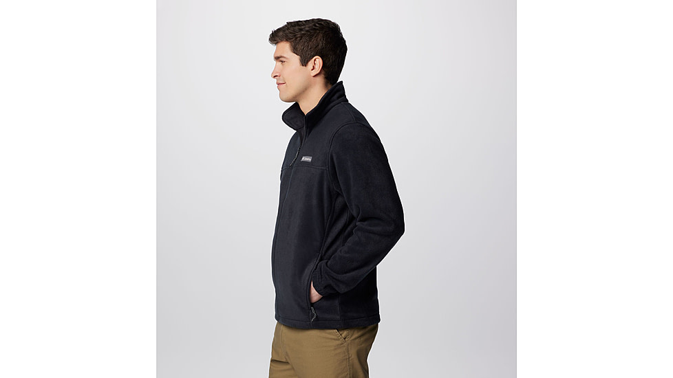 Columbia Steens Mountain Full Zip Fleece Jacket - Mens, Black, Small, 1476671-010-S