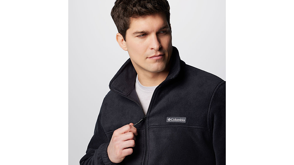 Columbia Steens Mountain Full Zip Fleece Jacket - Mens, Black, Small, 1476671-010-S