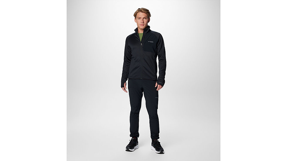Columbia Triple Canyon Grid Fleece FZ II Jacket - Mens, Black, Large, 2094961010-L