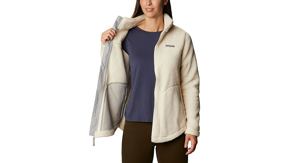 Columbia West Bend Full Zip Fleece Jacket - Womens, Chalk, Medium, 1939901191ChalkM