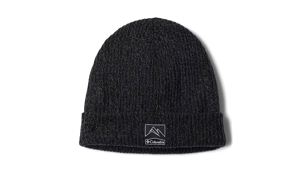 Columbia Whirlibird Cuffed Beanie, Black/Graphite Marled, One Size, 1911321011Bck,GrtMrldO/S