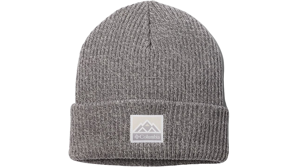 Columbia Whirlibird Cuffed Beanie, City Grey/Chalk Marled/Mountains, One Size, 1911321026-O/S