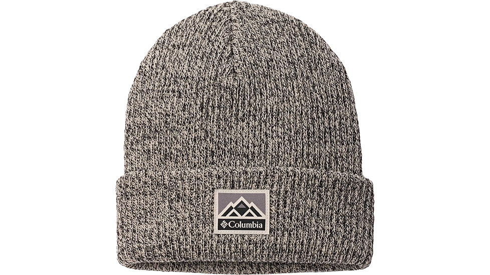 Columbia Whirlibird Cuffed Beanie, Dark Stone/Black Marled/Mountains, One Size, 1911321279-O/S