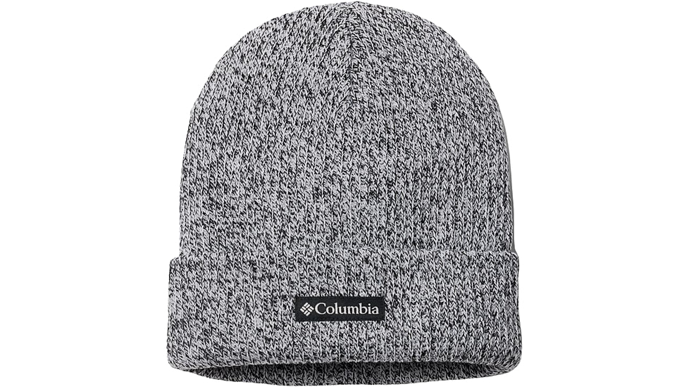 Columbia Whirlibird Cuffed Beanie, White/Black Marled, One Size, 1911321102-O/S