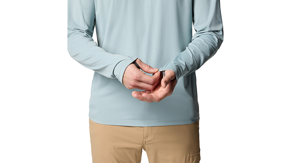 Columbia Wild Cast Sun Hoodie - Mens, Crushed Blue, L, 2120831-461-L