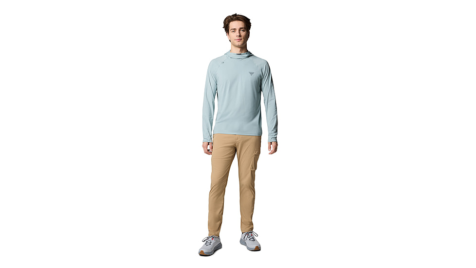 Columbia Wild Cast Sun Hoodie - Mens, Crushed Blue, L, 2120831-461-L