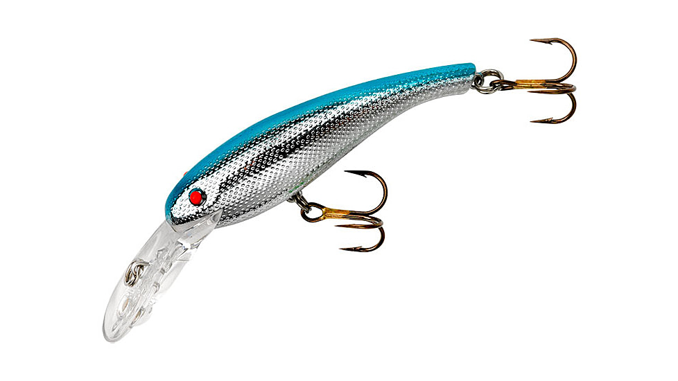 Cotton Cordell Wally Diver Crankbait, 2 1/2in, 1/4 oz, Floating, Chrome/Blue Back, CD506