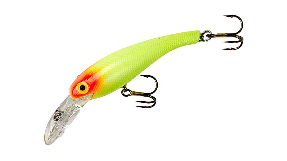 Cotton Cordell Wally Diver Crankbait, 2 1/2in, 1/4 oz, Floating, Chrome/Red Eye, CD5106
