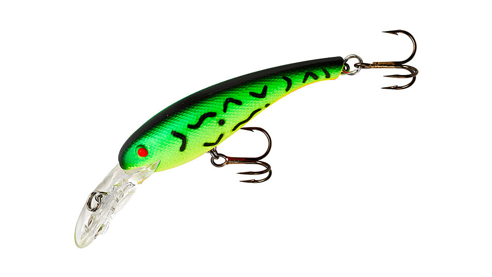 Cotton Cordell Wally Diver Crankbait, 2 1/2in, 1/4 oz, Floating, Fire Tiger, CD569