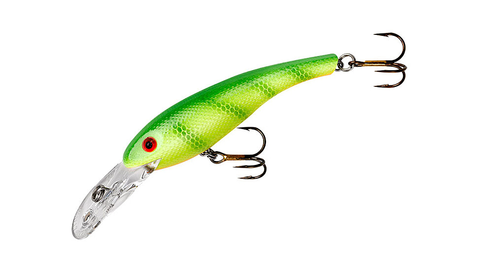 Cotton Cordell Wally Diver Crankbait, 3 1/8in, 1/2 oz, Floating, Chartreuse, CD642
