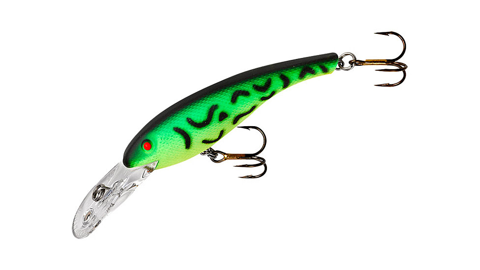 Cotton Cordell Wally Diver Crankbait, 3 1/8in, 1/2 oz, Floating, Fire Tiger, CD669