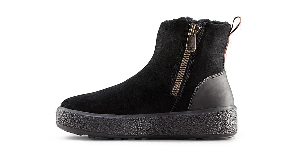 Cougar Broom Suede Genuine Lambswool Waterproof Winter Boots - Womens, Black, 8 US, BROOM-Black-8