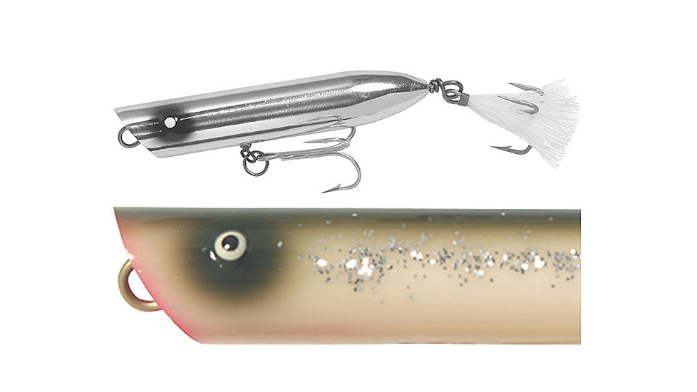 Creek Chub Striper Strike Fishing Lure, 5in, 2.125 oz, Silver Flash, I1900PSFL