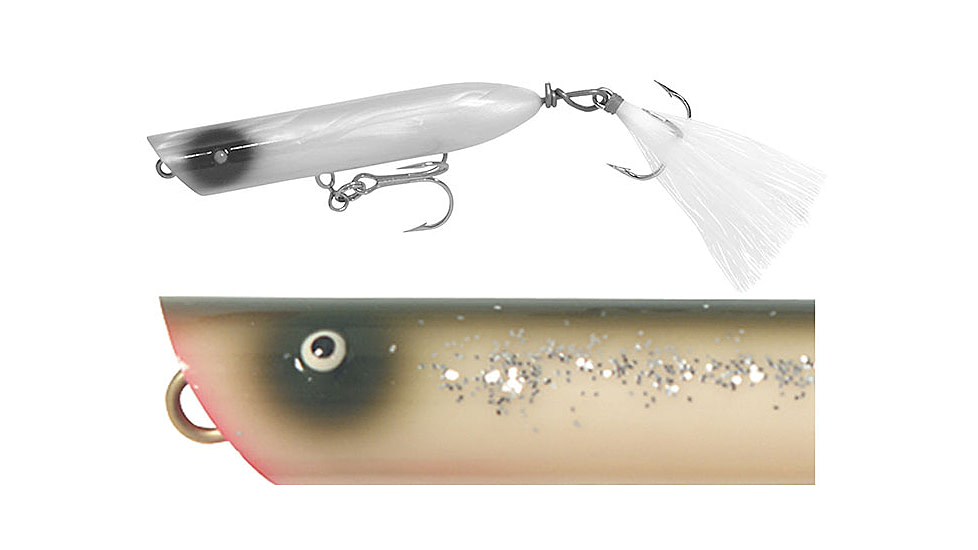 Creek Chub Striper Strike Fishing Lure, 6 1/2in, 3/4 oz, Silver Flash, I2500PSFL