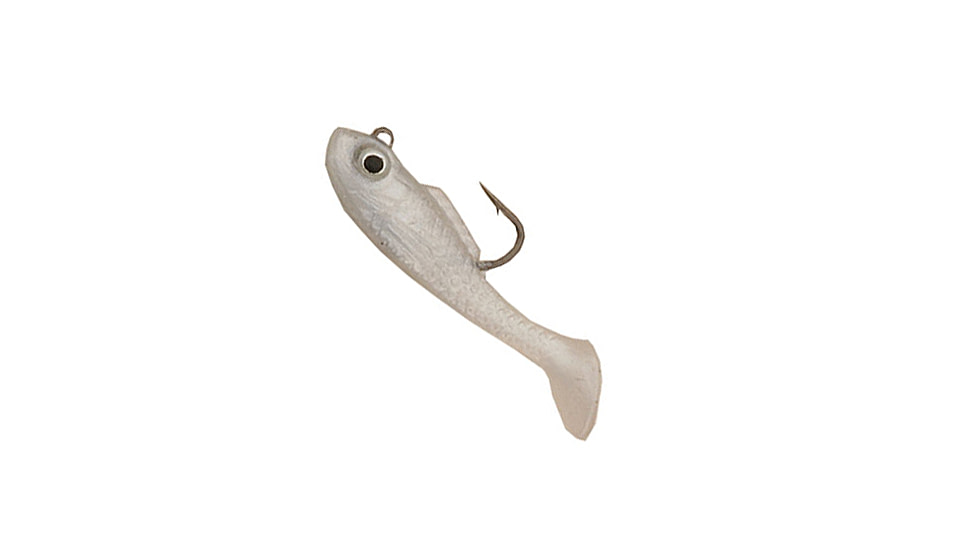 Creme Lures Spoiler Shad, 1, 1.5in, Pearl, SSB102