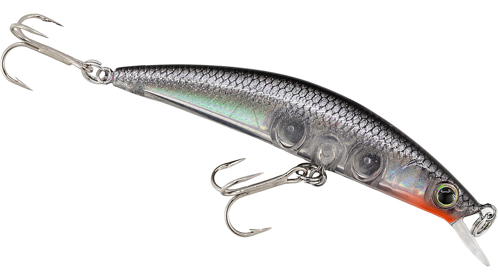Daiwa Dr Minnow Jerkbait Lure, 2 3/4in, 1/7oz, Crystal Black Pearl, DRM7F42
