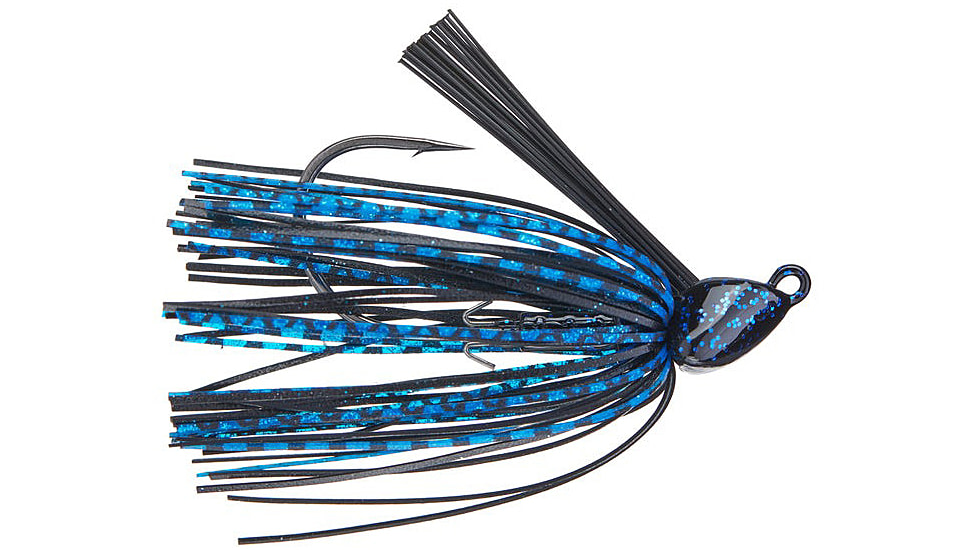 Daiwa Evergreen Grass Ripper Swim Jig, 1/4, 4 Hook, Black Blue, GR-14-06