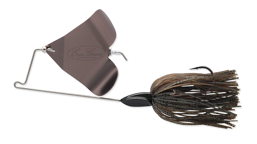 Daiwa Evergreen LB Topwater Buzzbait, 5 1/4, 3/8oz, Green Pumpkin, LB-38-07