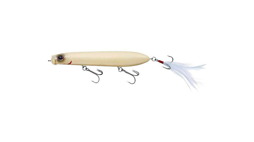 Daiwa Evergreen SB Topwater Bait Lure, 3in, 11/32 oz, Bone, SB-77.7-260