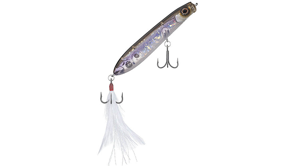 Daiwa Evergreen SB Topwater Bait Lure, 3in, 11/32 oz, Neon Wakasagi, SB-77.7-383