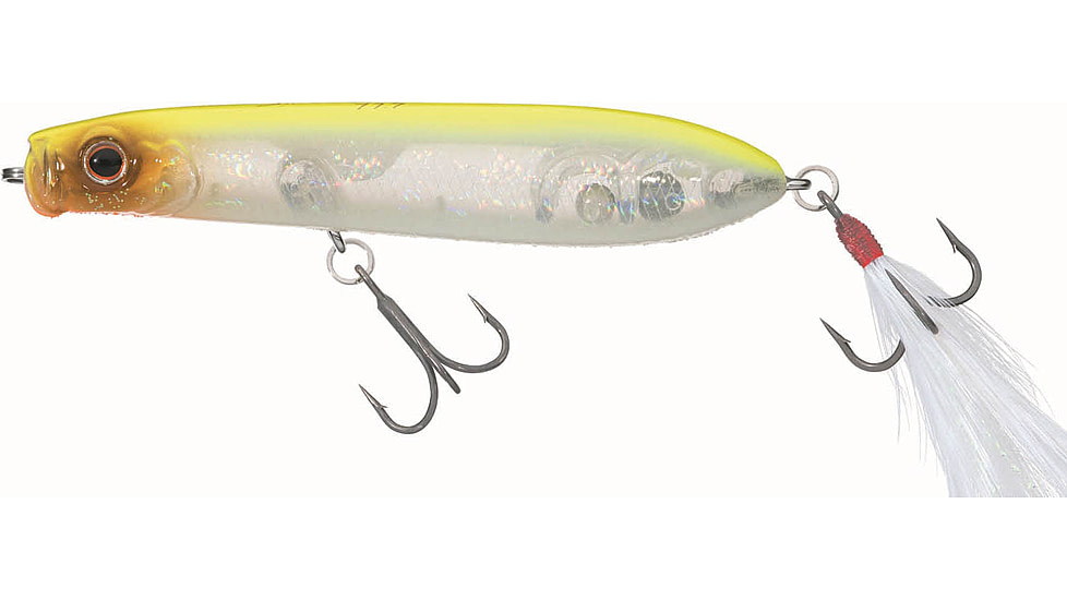 Daiwa Evergreen SB Topwater Bait Lure, 3in, 11/32 oz, Skeleton Chart, SB-77.7-59