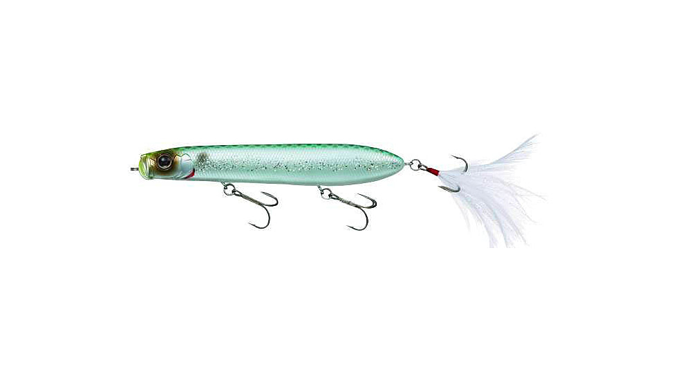 Daiwa Evergreen SB Topwater Bait Lure, 4 1/8in, 9/16oz, Emerald Shiner, SB-105-244