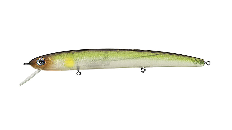 Daiwa HMKL Minnow Steez Custom Jerkbaits Lure, 5.4in, 4/7oz, Natural Ghost Shad, HM137SPK2