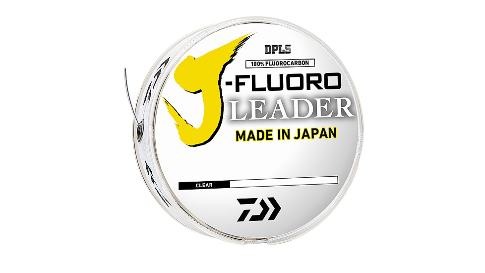 Daiwa J-Fluoro Fluorocarbon Leader, 50yds, 130lb, Clear, JFL130-50