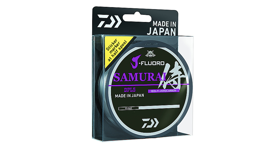 Daiwa J-Fluoro Samurai Fluorocarbon Line, Filler, 25lb 220yd, JFS25-220