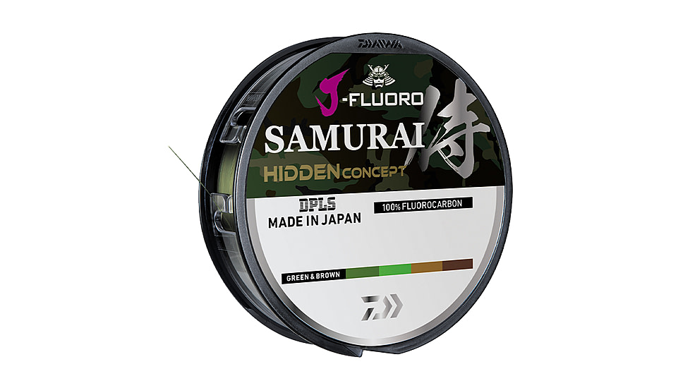 Daiwa J-Fluoro Samurai Hidden Fluorocarbon Line w/Leader, 220, 2lb, JFS2-220H