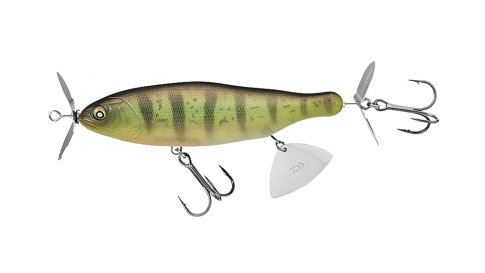 Daiwa Prorex Bessie Prop Topwater Lure, 6.5in, 3.5oz, Yellow Perch, PBP170F11