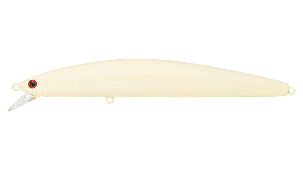 Daiwa Salt Pro Floating Minnow Lure, 5 1/8in, 7/8oz, Bone, DSPM13F35