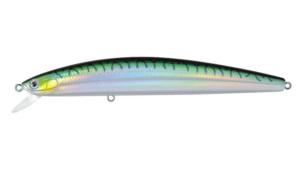 Daiwa Salt Pro Floating Minnow Lure, 6in, 1 1/9oz, Green Mackerel, DSPM15F25