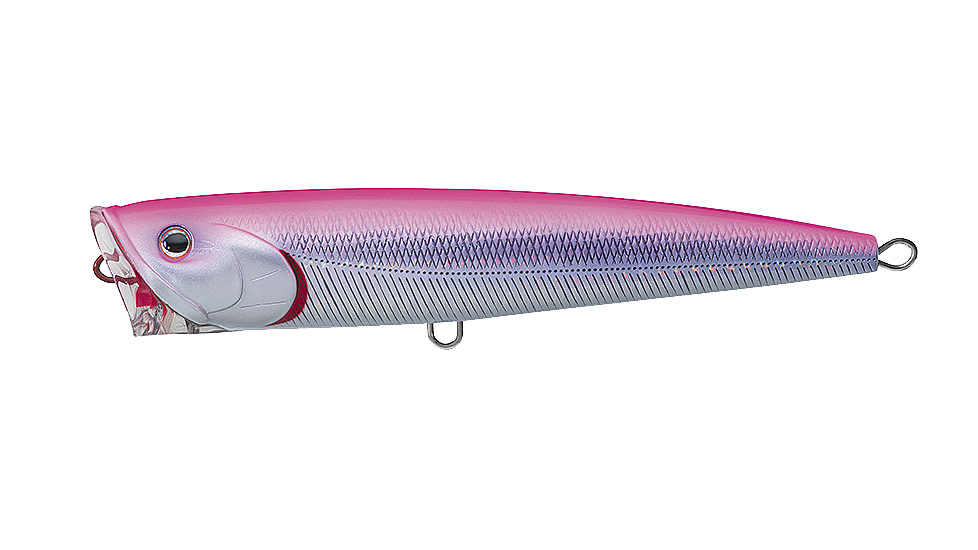 Daiwa Saltiga Dorado Popper Lure, 5.5in, 1 1/16oz, Laser Pink Purple, SADP14F82