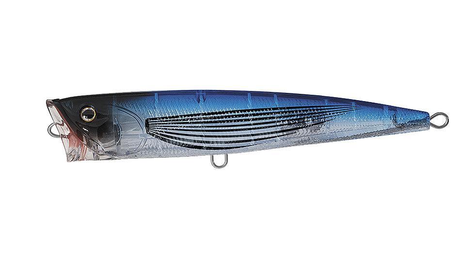 Daiwa Saltiga Dorado Popper Lure, 5.5in, 1 1/16oz, Skeleton Flying Fish, SADP14F97