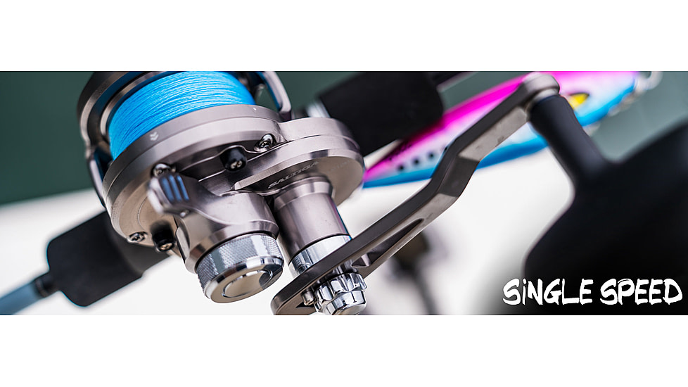 Daiwa Saltiga Single Speed Lever Drag Reel, 6.3-1, 6+1, 15.7oz, SAGLD10H