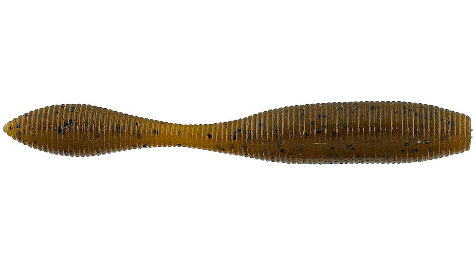 Daiwa Yamamoto Neko Macho Worm Lure, 4.5in, Green Pumpkin, NM-4.5-297