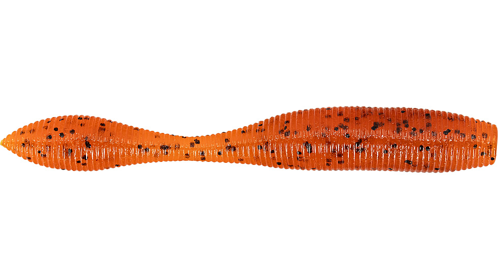 Daiwa Yamamoto Neko Macho Worm Lure, 4.5in, Pumpkin Pepper, NM-4.5-186