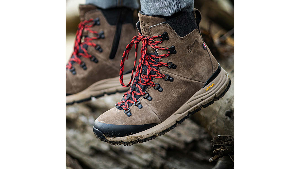 Danner Arctic 600 Side-Zip 7in Winter Shoes - Mens, Brown/Red, 10.5, D, 67338-D-10.5