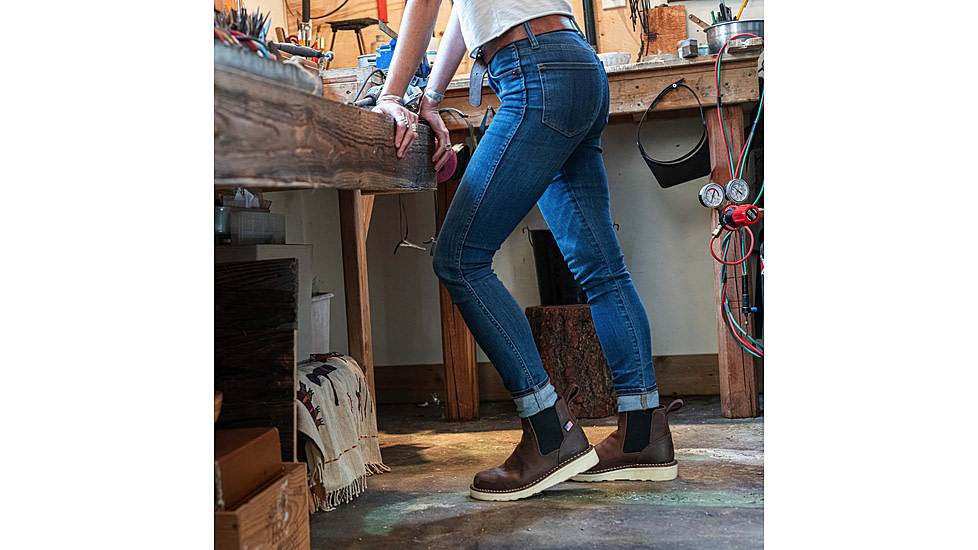 Danner Bull Run Chelsea 6in Height Shoes - Womens, Brown Wedge, 7, Width M, 15482-7-M