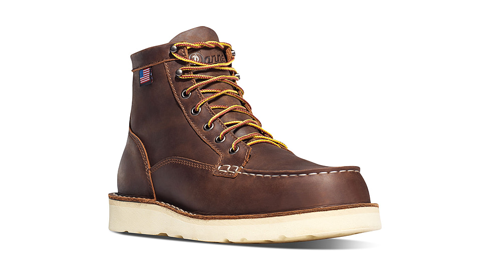 Danner Bull Run Moc Toe 6in ST Boots, Brown, 8D, 15564-8D